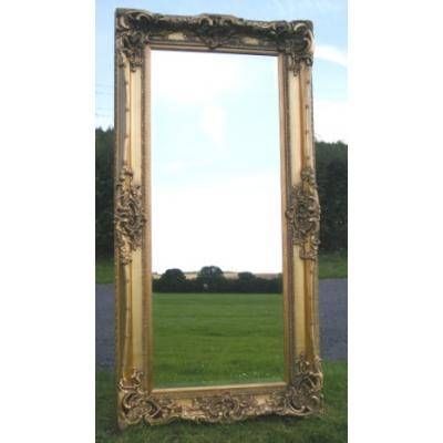 Long Gold Gilt Monaco Dressing Mirror – Ayers & Graces Online In Long Antique Mirrors (View 6 of 30)