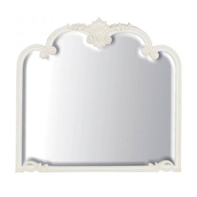 Louis Xv – Ivory French Ornate Wall Mirror / Dressing Table Mirror With Regard To Ornate Dressing Table Mirrors (View 11 of 20)
