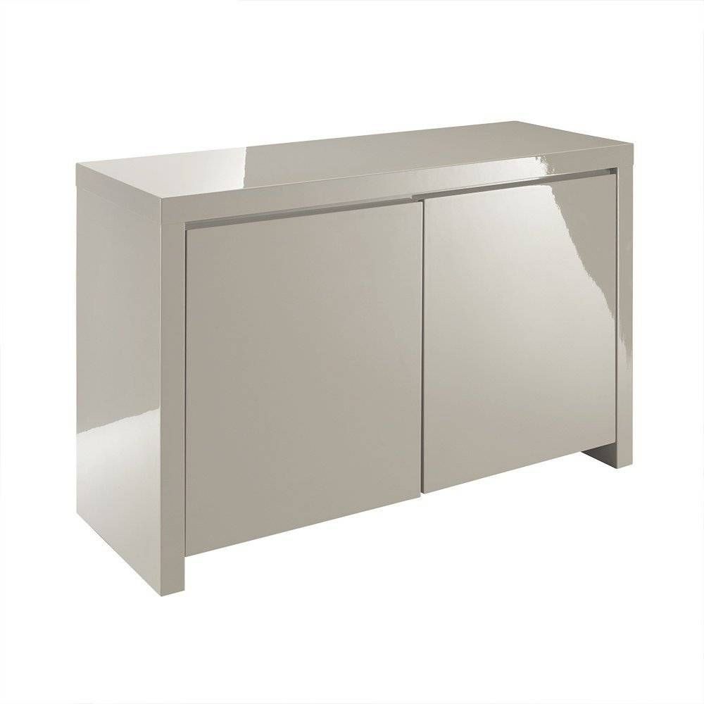 Lpd Furniture | Puro Stone High Gloss Sideboard | Leader Stores Inside Cheap White High Gloss Sideboard (Photo 16 of 20)