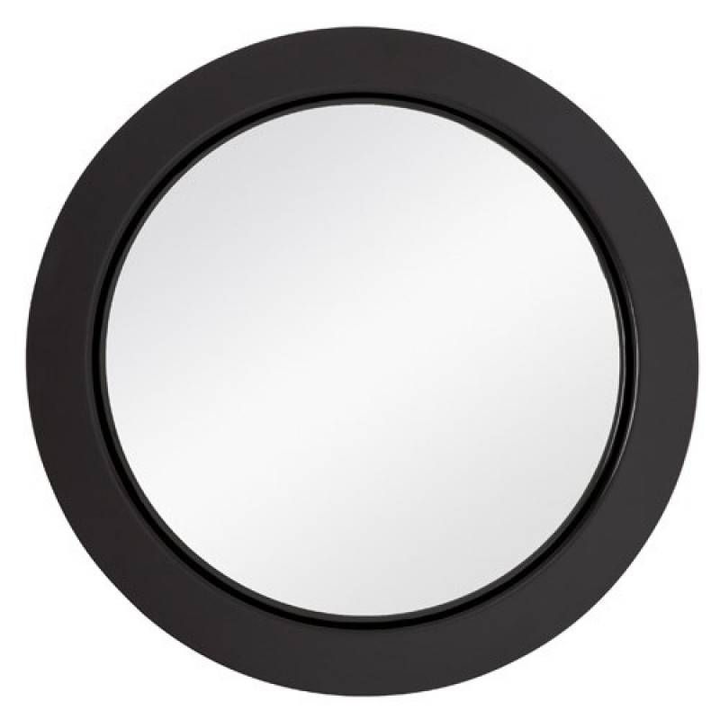 Majestic Mirrors Simple Round Wall Mirror Black Cm 2100 P Throughout Round Black Mirrors (View 6 of 20)