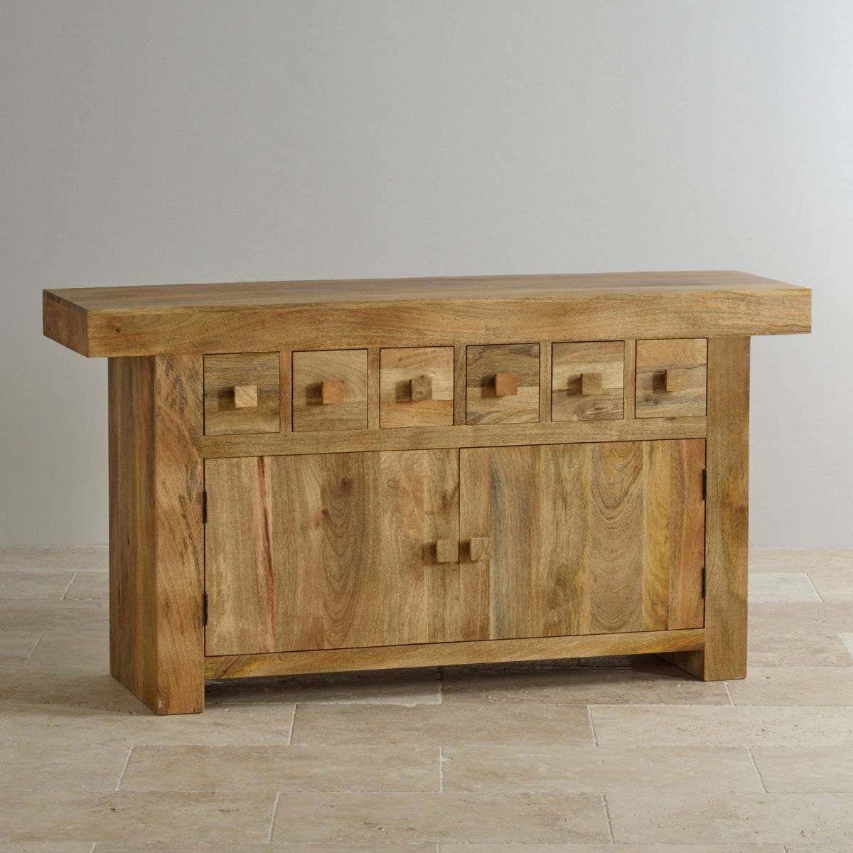 Mantis Light Large Sideboard In Natural Solid Mango Intended For Real Wood Sideboard (View 8 of 20)