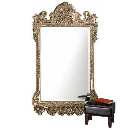 Marquette Antique Silver Rectangle Mirror Howard Elliott In Rectangular Silver Mirrors (Photo 14 of 30)