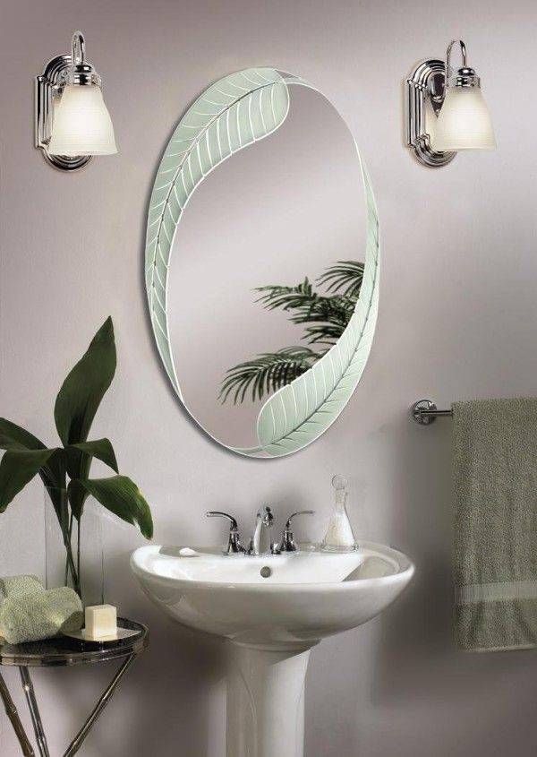Mirror For Bathroom. Bathroom Outstanding Oval Bathroom Mirror Inside White Oval Bathroom Mirrors (Photo 15 of 20)