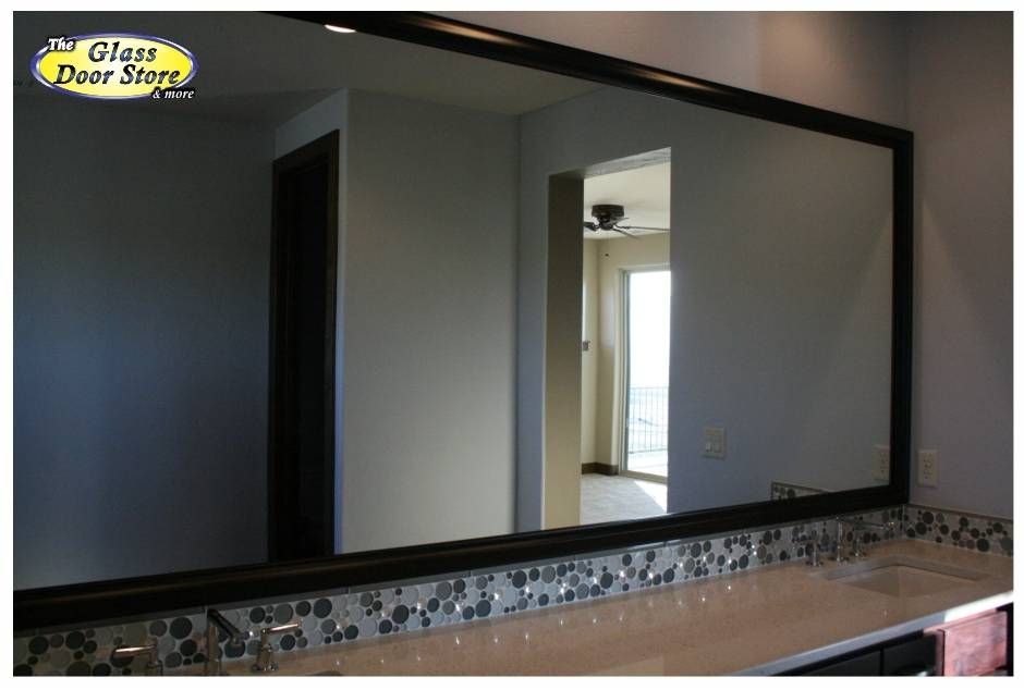 Mirror Frames For The Bathroom Mirror  The Glass Door Store Throughout Large Black Mirrors (Photo 12 of 30)