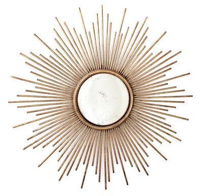 Mirror, Mirror On The Wall | Hobnail And Brass For Starburst Convex Mirrors (Photo 12 of 30)