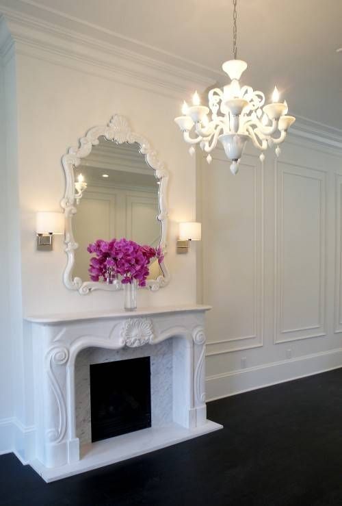 Mirror Over Fireplace Design Ideas Pertaining To Modern Baroque Mirrors (View 9 of 30)