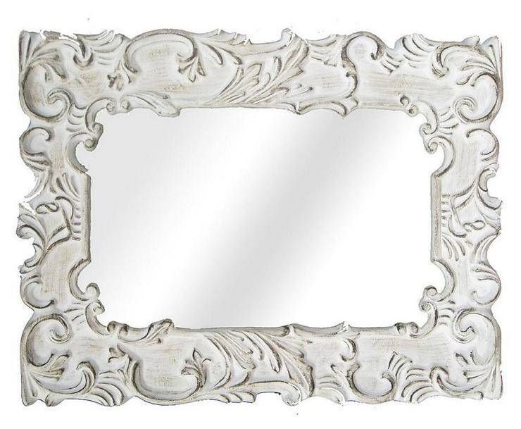 Mirrors – White Ornate Mirror Inside Ornate Wall Mirrors (Photo 10 of 20)