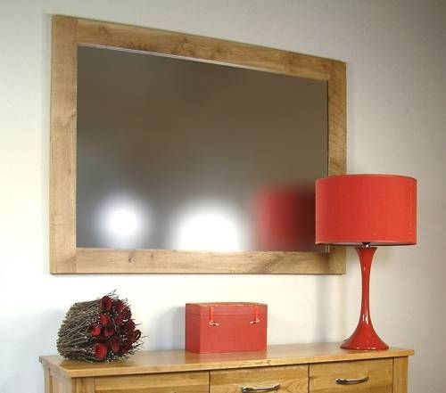 Mobel Oak Wall Mirror | Oak Furniture Solutions Pertaining To Oak Mirrors (View 9 of 20)