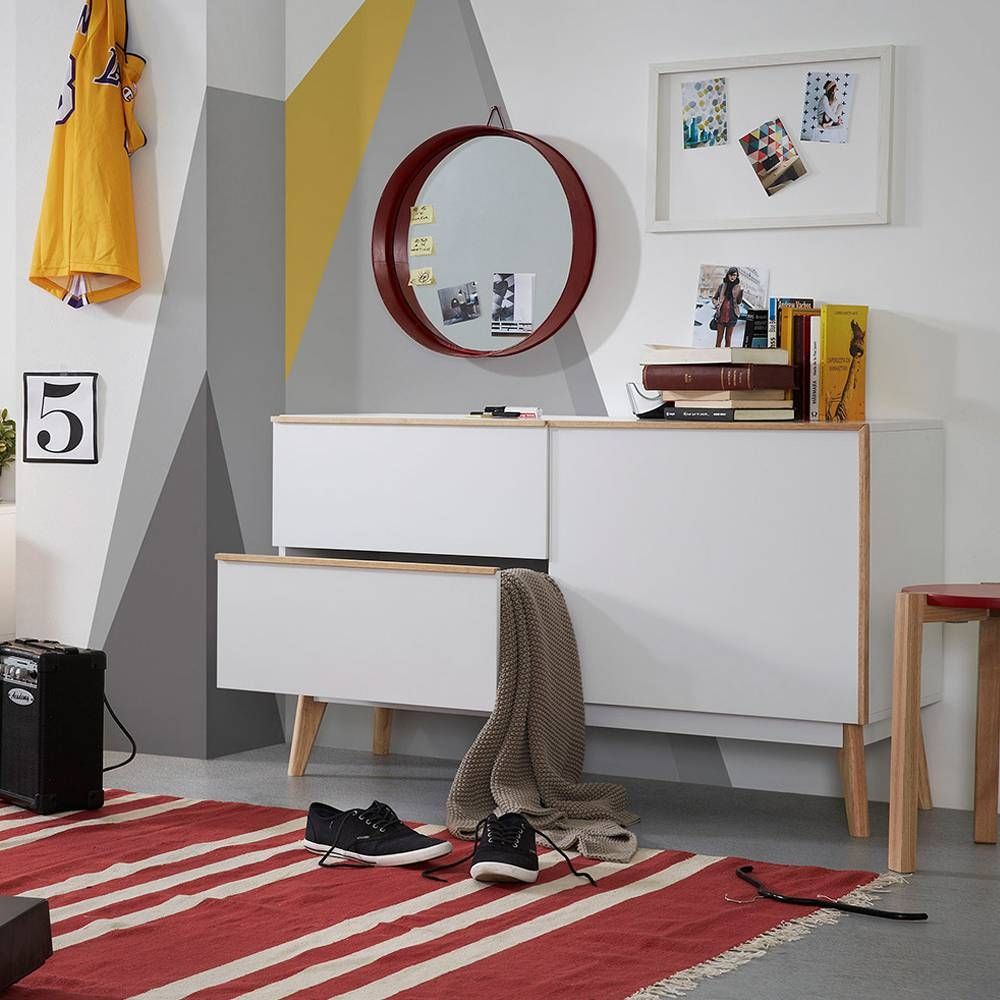 Modern Design White Wood Sideboard Giotto In White Wood Sideboard (Photo 16 of 20)