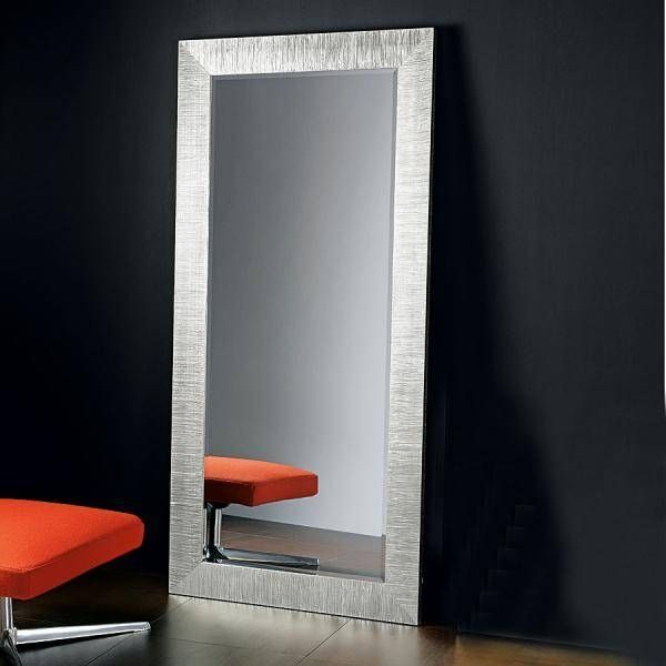 Modern Full Length Pezzani Mirror In Silver Leaf Inside Silver Full Length Mirrors (View 8 of 30)