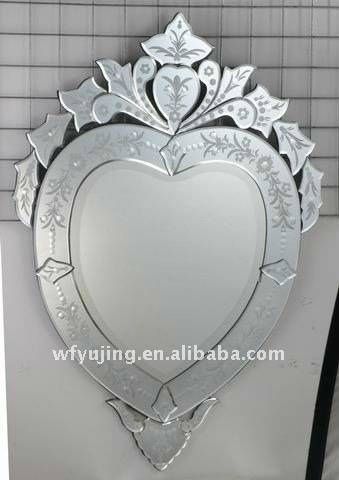 Modern Heart Shaped Venetian Mirror – Buy Venetian Mirror,heart With Heart Venetian Mirrors (Photo 2 of 20)