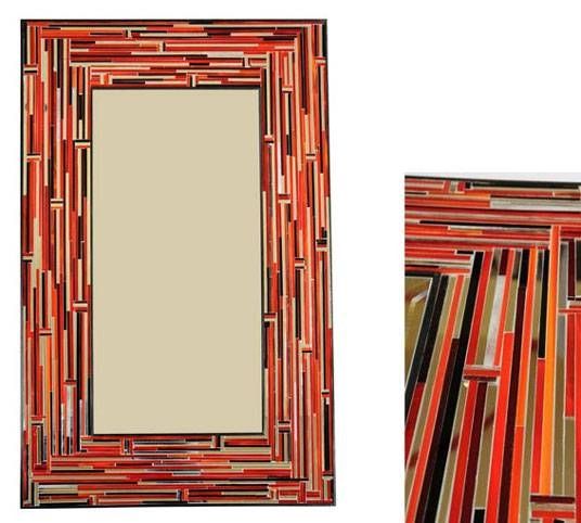 Mosaic Wall Mirrorspiaggi For Red Mirrors (Photo 14 of 20)