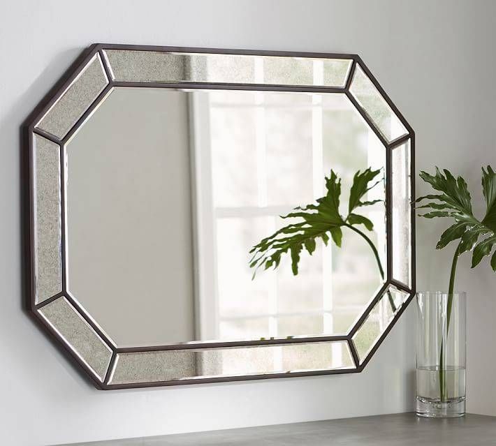 Nora Pieced Antiqued Mirror | Pottery Barn Intended For Antiqued Mirrors (Photo 12 of 20)