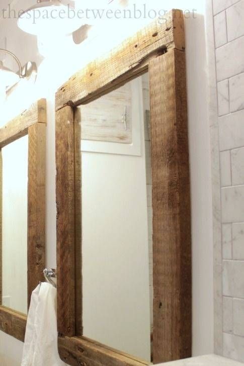 Oak Mirror Rustic Oak Framed Mirror Custom Made Oak Framed Within For Rustic Oak Framed Mirrors (Photo 17 of 30)