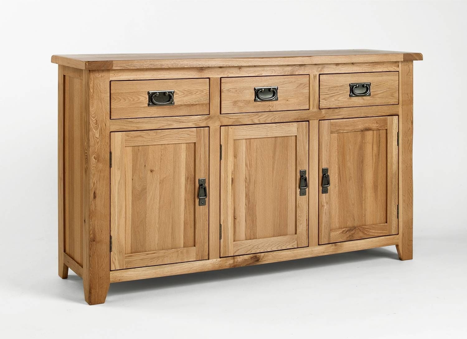 Oak Sideboards | Large Stocks And Quick Uk Delivery For Wood Sideboards (View 2 of 20)