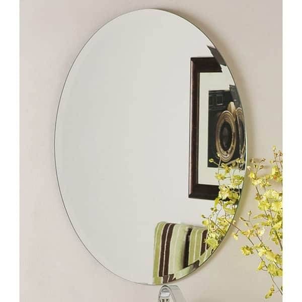 Odelia Oval Bevel Frameless Wall Mirror – Free Shipping Today In Beveled Edge Oval Mirrors (Photo 19 of 20)