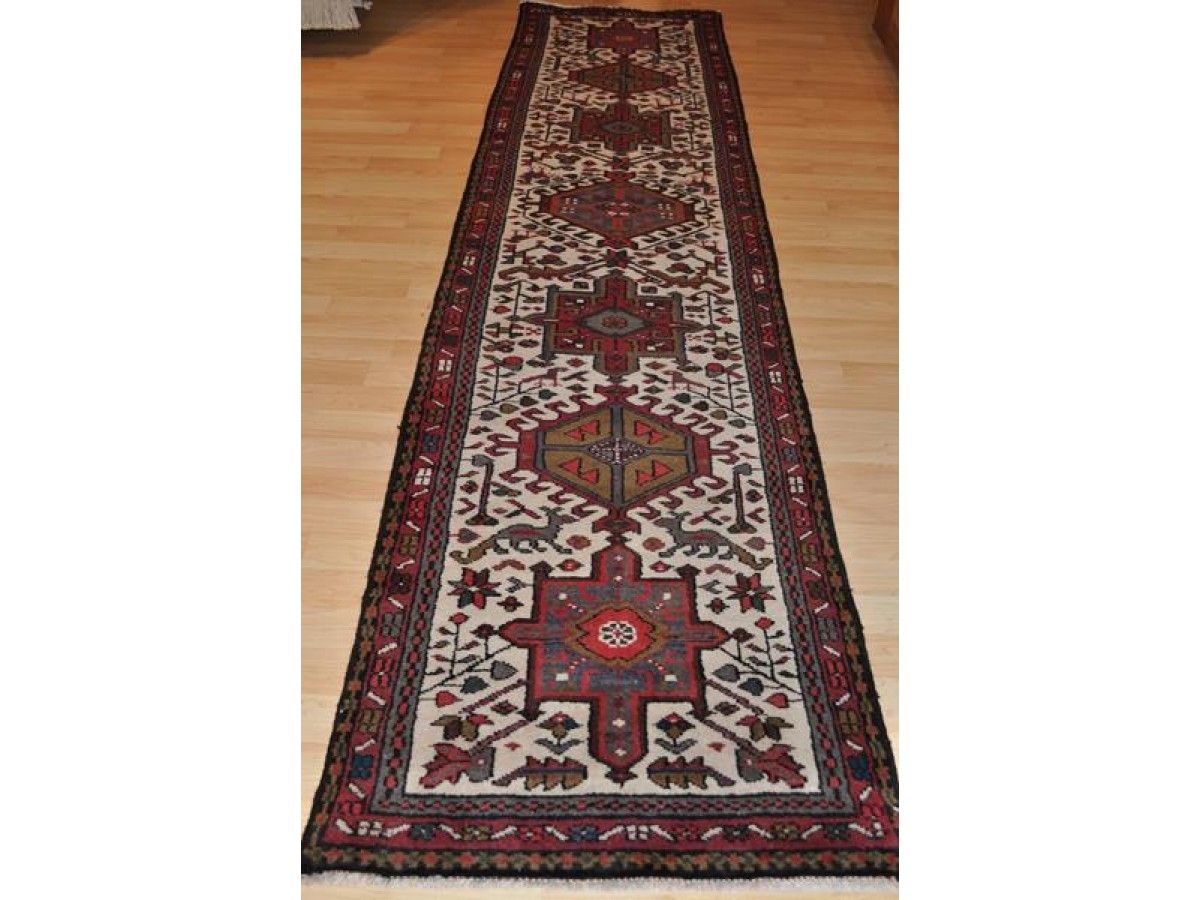 On Sale Only 950 11 Foot Long Authentic Persian Heriz Runner In Hallway Runners By The Foot (View 19 of 20)