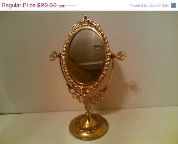 On Sale Vintage Standing Vanity Mirror Swivel Stand French Pertaining To Antique Free Standing Mirrors (Photo 15 of 20)