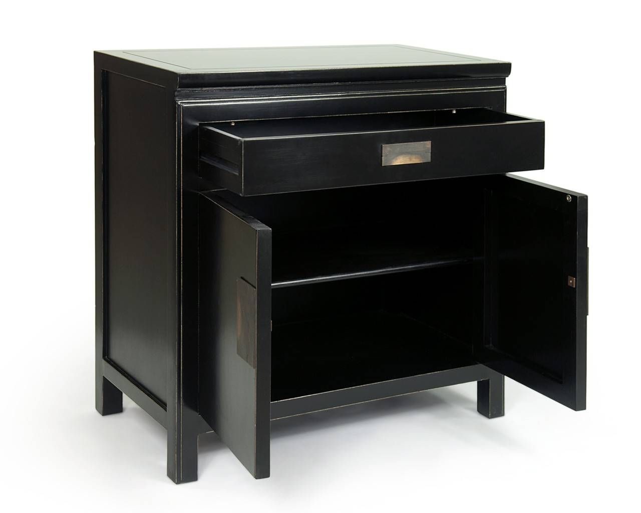 Oriental Black Lacquered Sideboards – Shanxi Within Black Sideboards (Photo 19 of 20)
