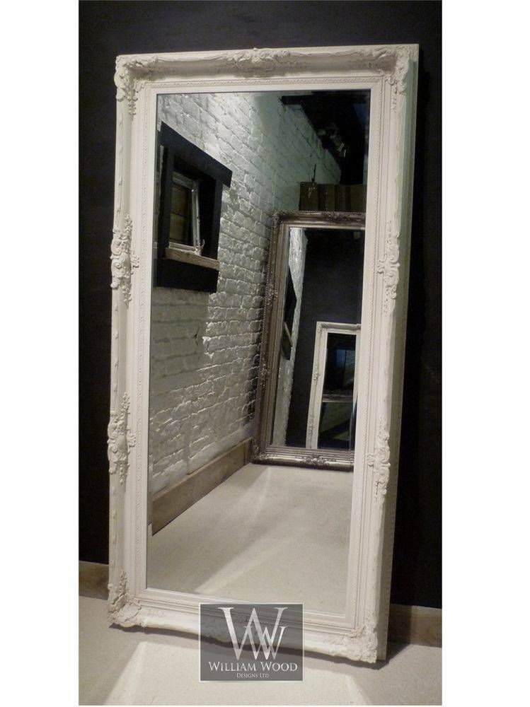 Orleans Ivory Shabby Chic Leaner Ornate Floor Mirror 69" X 33" X With Regard To Shabby Chic Floor Standing Mirrors (View 22 of 30)