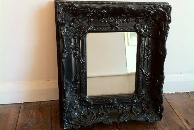 Ornate Black Mirror | Inovodecor With Ornate Black Mirrors (Photo 6 of 20)