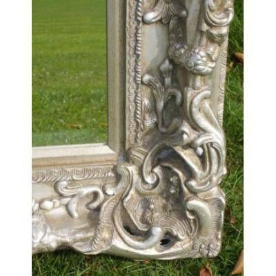 Ornate Full Length Silver Monaco Mirror  Ayers & Graces Online With Regard To Silver Full Length Mirrors (Photo 22 of 30)