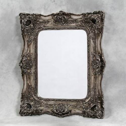 Ornate Mirror In Silver In Silver Ornate Mirrors (Photo 6 of 30)