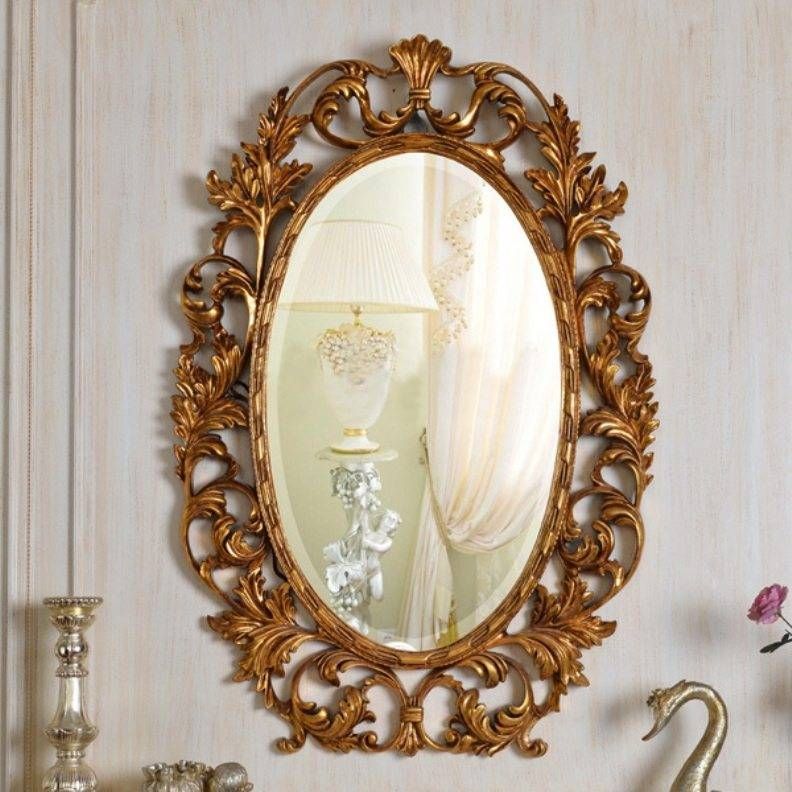 Ornate Refined Oval Mirror – Using Decorative Oval Mirrors For With Ornate Oval Mirrors (Photo 16 of 20)