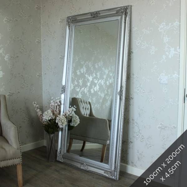 Ornate Silver Bathroom Mirror. Carved Ornate Framed Silver Wall Intended For Extra Large Ornate Mirrors (Photo 8 of 20)