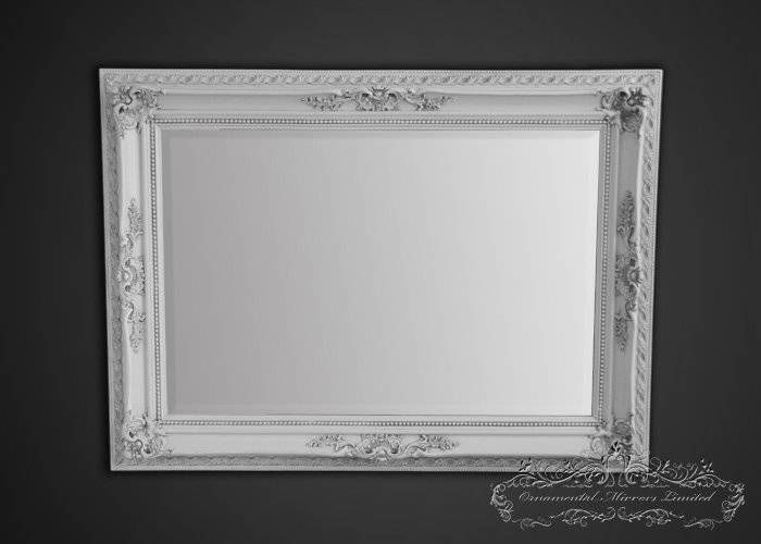 Ornate White Framed Mirror For Ornate White Mirrors (Photo 6 of 20)