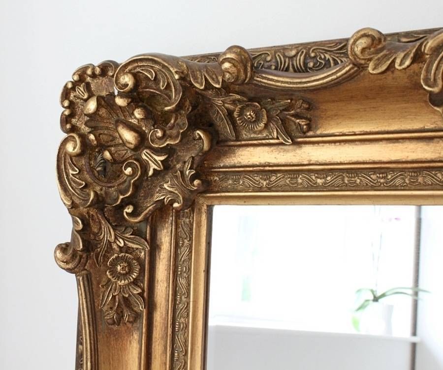 Ornate Wooden Mirror In Four Coloursout There Interiors Intended For Gold Ornate Mirrors (Photo 8 of 20)