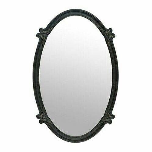 Oval Wall Mirror Black 20x31 Victorian Style Antique Vintage For Black Victorian Style Mirrors (Photo 24 of 30)