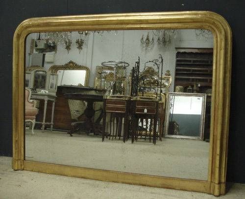 Overmantle Mirror. Ornate Cream Crested Overmantel Mirror 112 X Pertaining To Vintage Overmantle Mirrors (Photo 4 of 20)