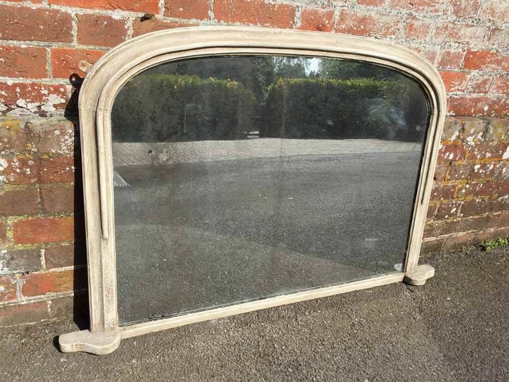 Overmantle Mirror. Ornate Cream Crested Overmantel Mirror 112 X Throughout Vintage Overmantle Mirrors (Photo 5 of 20)