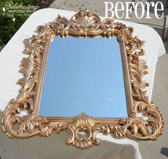 Painting With Annie Sloan Chalk Paint Pertaining To Ornate Gold Mirrors (Photo 7 of 20)