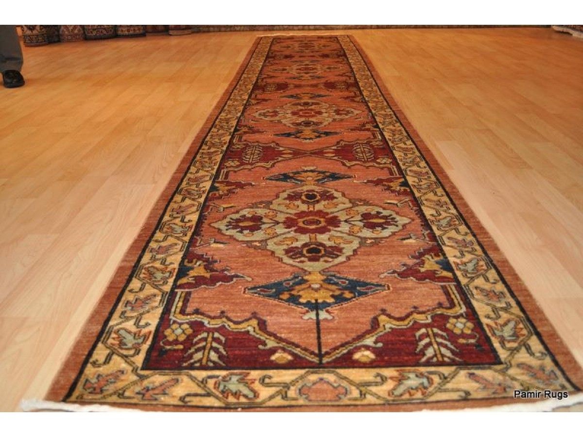Persian Heriz Runner Fine Quality Handmade Hand Knotted Persian With Regard To Hallway Runner Carpets (View 18 of 20)