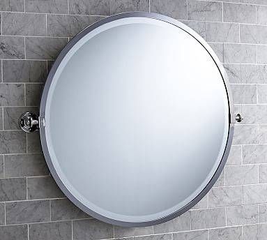 Pivot Wall Mirror | Pottery Barn With Chrome Wall Mirrors (Photo 18 of 20)