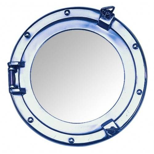 Porthole Mirror Chrome 11 Inch Within Chrome Porthole Mirrors (View 9 of 20)