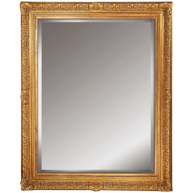 Portrait Sized Ornate Gilt Framed Mirror At 1stdibs Intended For Large Gilt Framed Mirrors (Photo 20 of 30)