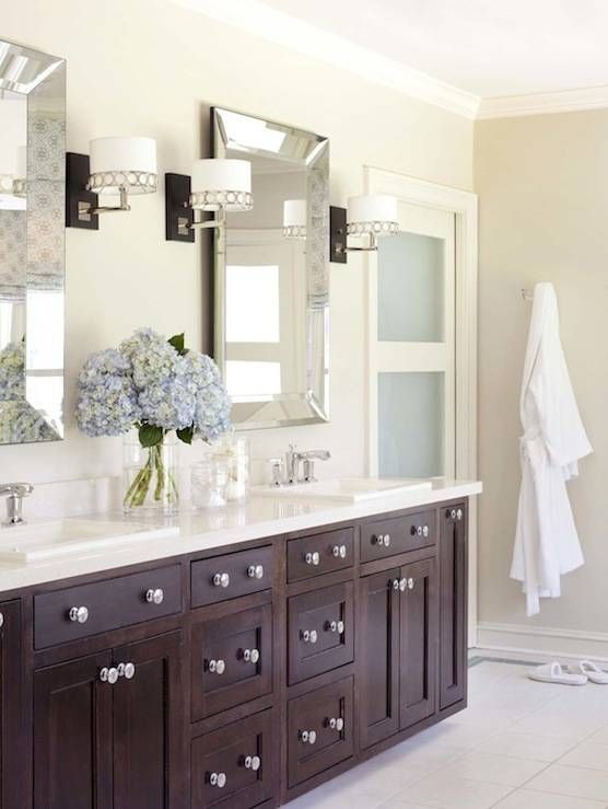 Pottery Barn Bathroom Mirror – Traditional – Bathroom – The With Double Bevelled Mirrors (View 29 of 30)