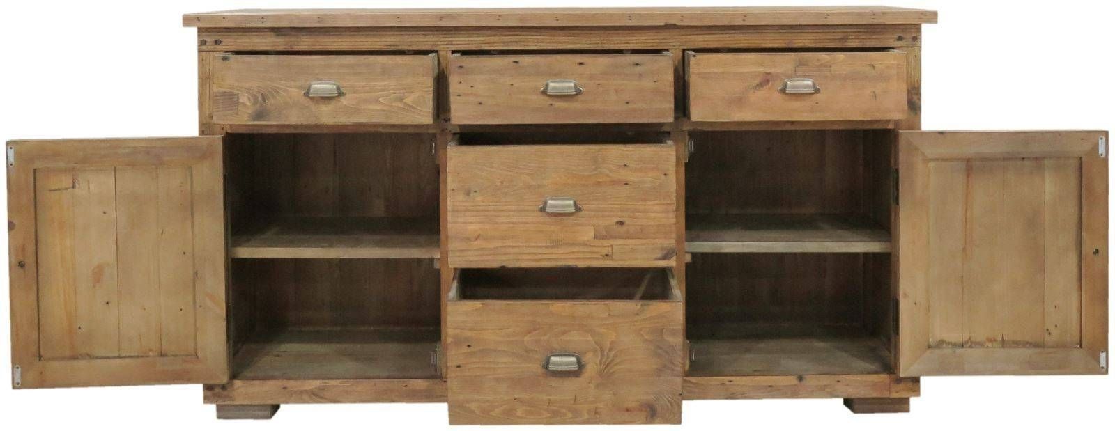 Reclaimed And Recycled Pine Large Sideboard With Tuscany Sideboard (Photo 9 of 20)