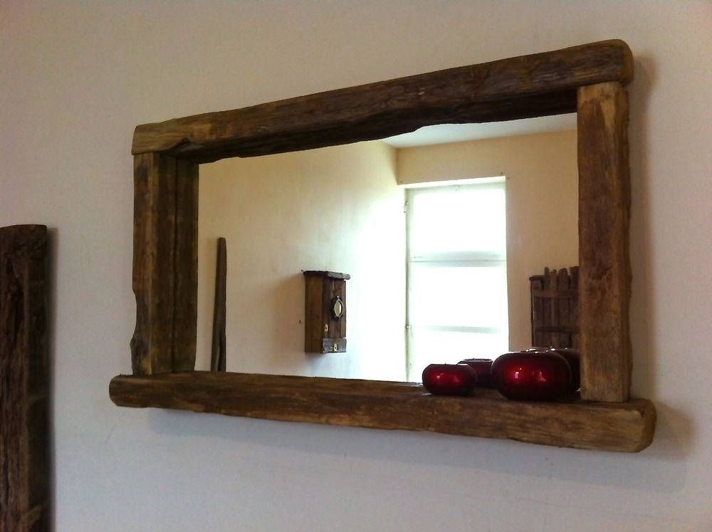 Reclaimed Mirror | Ebay Regarding Rustic Oak Framed Mirrors (Photo 20 of 30)