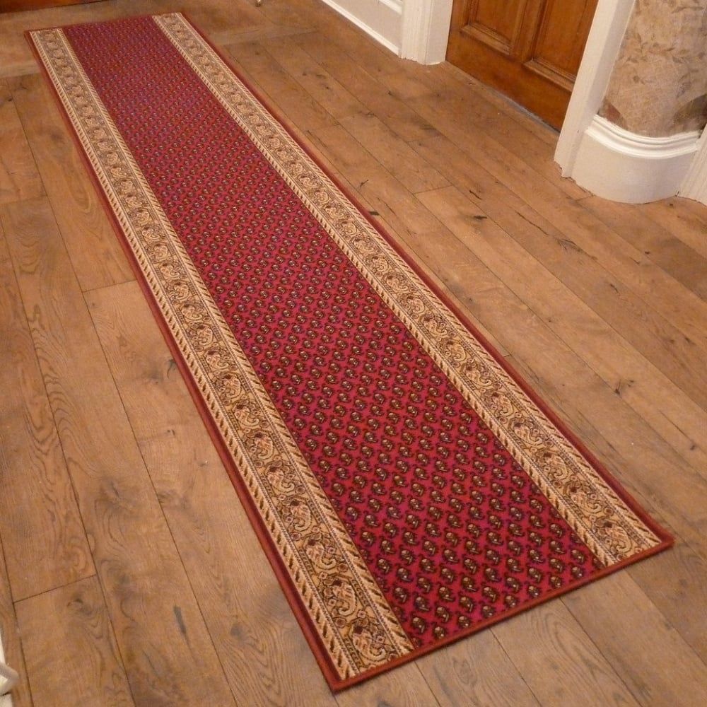Red Hall Runner Rug Acni Carpet Runners Uk For Red Hallway Runners (View 5 of 20)