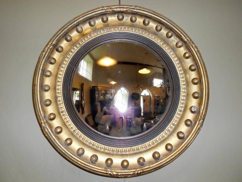 Regency Convex Mirror – Mirrors/pictures Inside Antique Convex Mirrors (View 17 of 20)