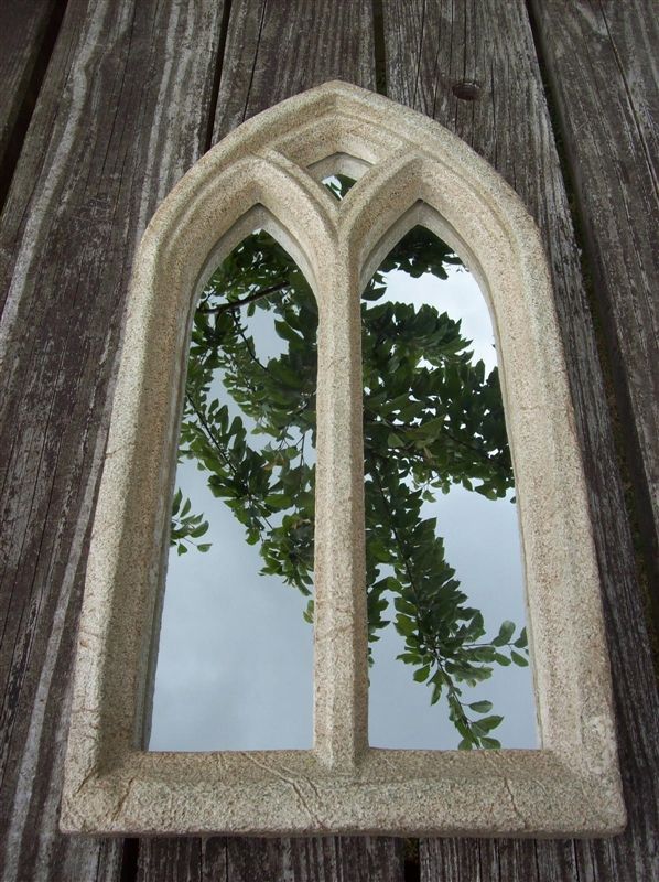 Resin Stone Gothic Garden Mirror – Medium | Garden Mirrors Within Gothic Garden Mirrors (Photo 9 of 30)