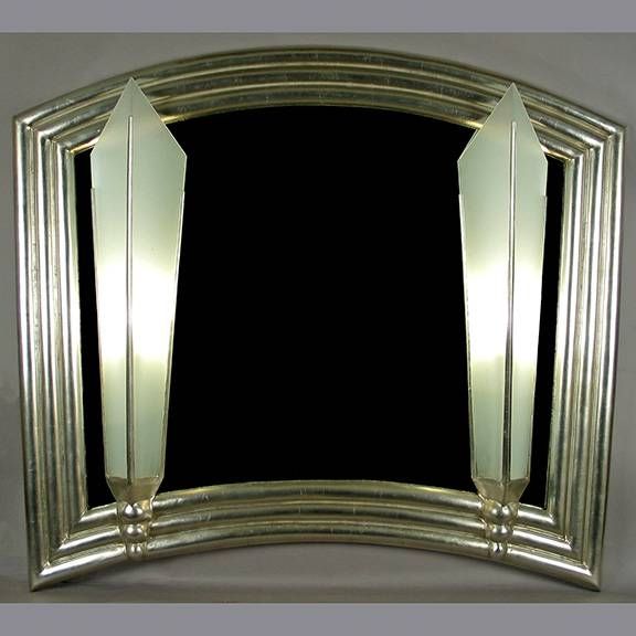 Richard Ray Custom Designs – Sconces » Mirrored Sconces » Art Deco In Large Art Deco Mirrors (Photo 14 of 20)
