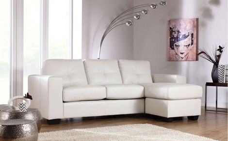 Rio Ivory Leather Corner Sofa Only 49999 Furniture Choice With Ivory Leather Sofas (View 1 of 15)