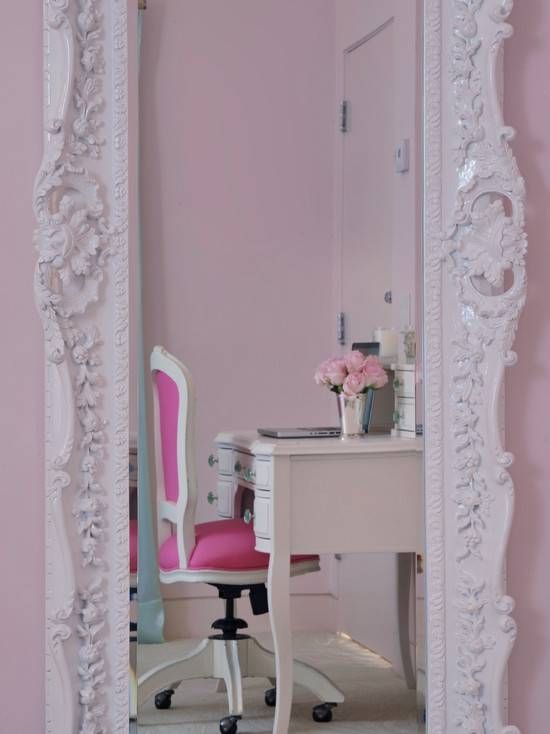 Rococo Floor Mirror – Contemporary – Girl's Room – Dyfari Interiors Within Rococo Floor Mirrors (Photo 22 of 30)
