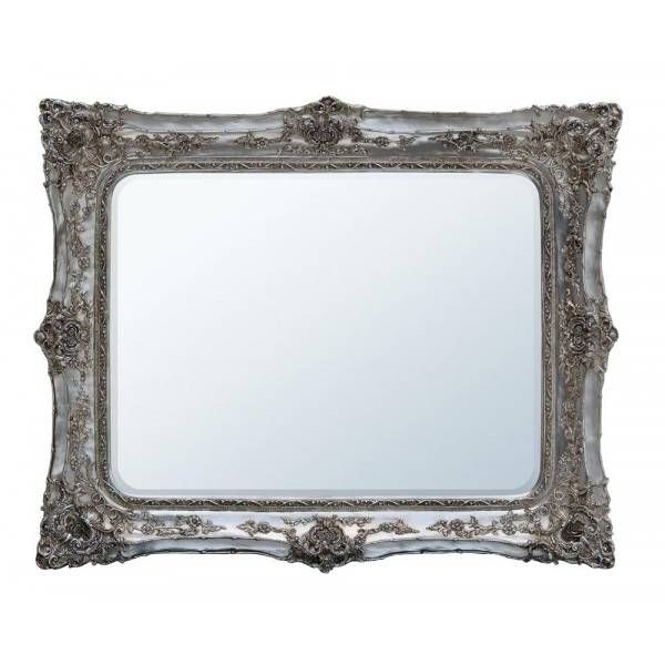 Rosetti Baroque White/silver Bevelled Mirror – Chic Seasons In Silver Bevelled Mirrors (View 18 of 20)