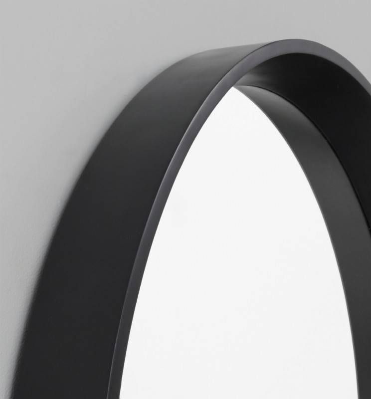 Round 90cm Mirror | White, Black Or Silver | The Block Shop With Black Round Mirrors (View 15 of 20)